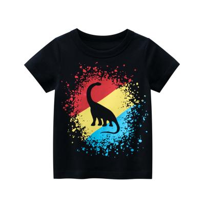 China 100% Cotton Anti-Shrink Children's T-shirts Custom Logo Kids T-Shirts For Boys for sale