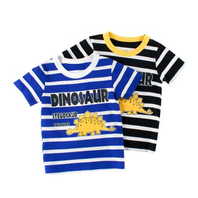 China Wholesale Cartoon Anti Shrink T Sirt For Boys Kids Summer Embroidery Baby Boy T Shirt for sale