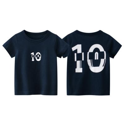 China Kids T-shirt Cotton Kids Boys Shirts Summer Anti-Shrink Cartoon Clothes Baby Boy T-shirt for sale