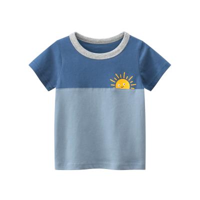 China New Children's Summer Anti-shrink Shortsleeve Babies Boy T-shirt Summer Baby Clothes Wholesale for sale