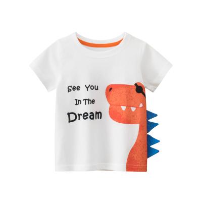 China Wholesale 100% Custom Logo Summer Cotton Kids T-shirts Baby Boy T-shirts Anti-Shrink for sale