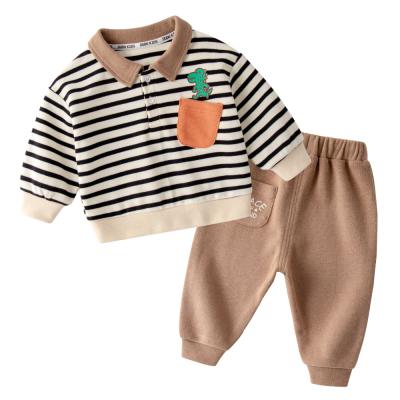 China Baby Casual Clothes Set Solid Color Sports Clothes Toddler Jogger Set Fashion Kids Boy Sweat Suit Hoodie+ Jogger Pant Suit for sale