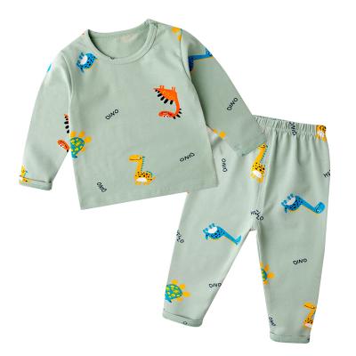 China Wholesale Custom Breathable Spring and Autumn2 Piece Boys Clothing Infant Boy Wear Suit Pajamas Baby Cotton Thermal Home Suit for sale