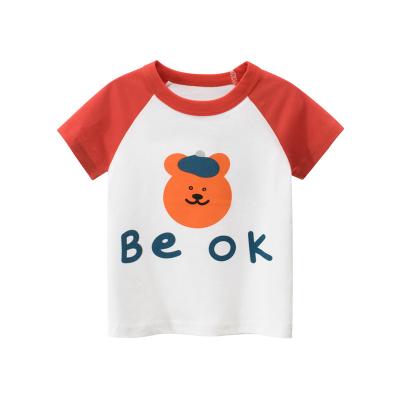 China 2021 Girls Cotton Anti-Shrink T-shirt For Children Clothing Kids T-shirt Cute Top Casual Short Sleeve Shirt for sale