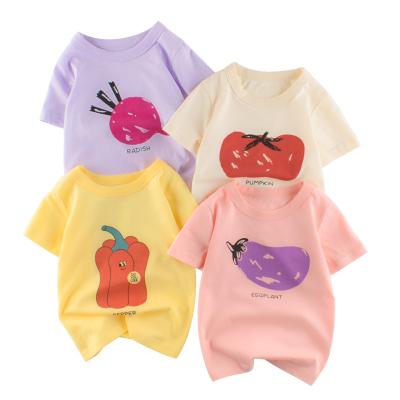 China Girls Anti Shrink Shirts Summer A Variety Of Color Tops Fashion Casual Kids Clothing for sale