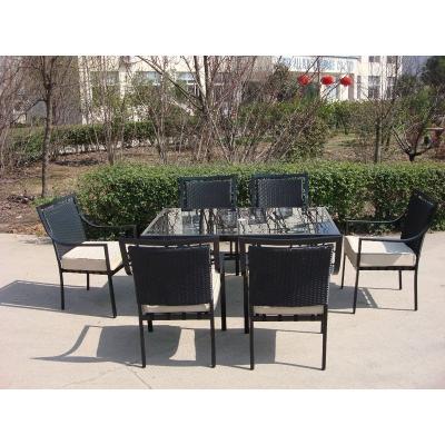 China Chinese Outdoor Dinner Table Set Patio Furniture Dining Tables And Chairs for sale