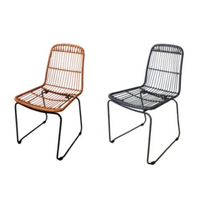 China Modern the original rattan chair by Mulya rattan leg frame combination high quality steel and sturdy chair for sale