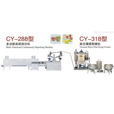 China Multi - Functional Candy Production Line , Full Automatic Jelly Candy Depositing Line for sale