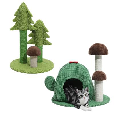 China Stored Soft Comfortable Cat Tree House Easy To Climb Safe Cat Climbing Tree for sale