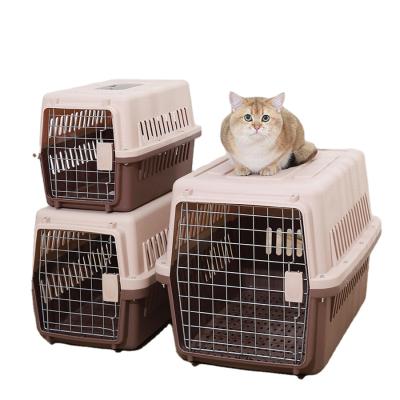 China Large Breathable Space Animal Pets Cage Carriers Houses Cat Pet Carrier For Traveling for sale