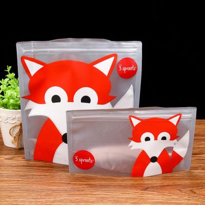 China Recyclable Custom Made Smell Proof Food Smell Proof Zipper Pouch Clear Square Logo Low Moq Stand Up Zipper Bag For Food for sale