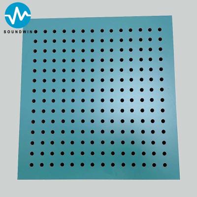 China Wooden Perforated Auditorium Sound Insulation Ceiling Acoustic Panel Wood Acoustic Panel For Banquet Hall for sale