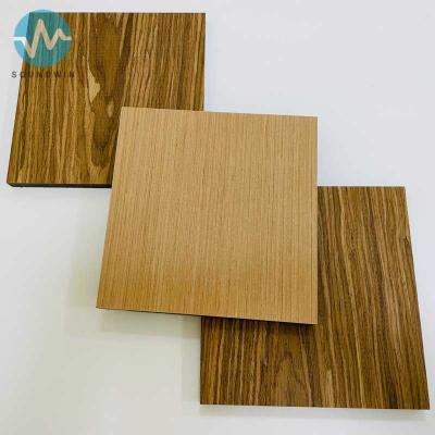 中国 Good decorative micro perforation panel wooden wall panel reduce echoes for auditorium 販売のため