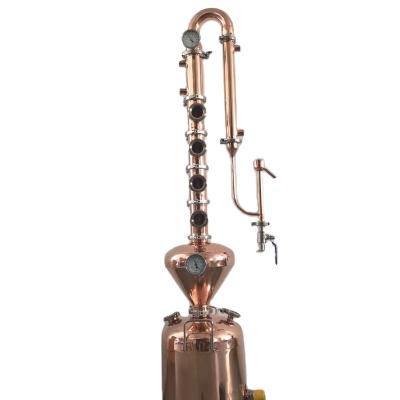 China Home Use 50L 100L 200L Gin Whiskey Distillery Equipment Alembic Mini Spirit Distiller Home Use for sale