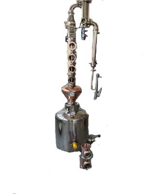 China Home use 50L/100L/200L/500L alcohol distillation column pot distiller alcohol distiller with juniper basket for sale for sale