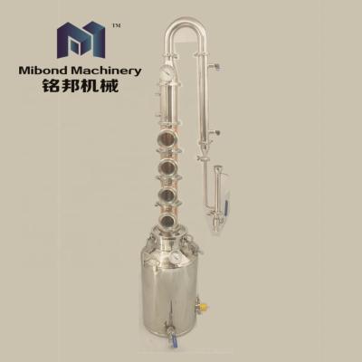 China Factory 50L/100 Liter Stainless Distillers/Modular Home Distillation Copper/Gin Alcohol Distillery Equipment For Rum Vodka Sale for sale