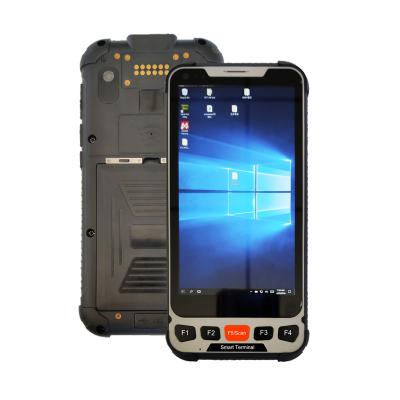 China Waterproof 2023 good quality 5.5inch win10 rugged handheld terminal with 4G RAM +64G ROM 4G lte for sale