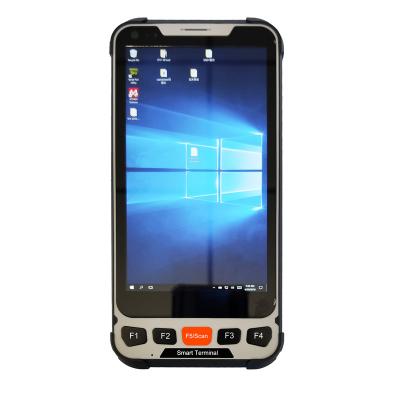 China Handheld computer 5.5inch win10 handheld terminal with 4G RAM 64G ROM 4G lte 2D barcode reader NFC win dows portable pda for sale