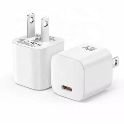 China 2023 New Mobile Phone Trends Portable PD 20W USB C Ultra-Fast Charging Charger for iPhone 14 Max Pro, 20W PD Travel Charger for iPhone Charging for sale