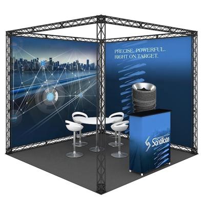 China Lightweight Portable Aluminum Frame Easy Install 10 x 10 ft Trade Show Exhibition Truss Booth for sale