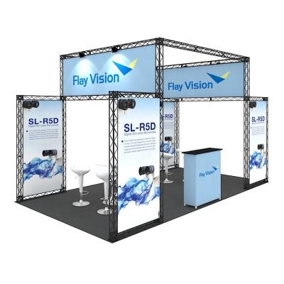 China Lightweight Custom Design Portable Folding Aluminum Truss Expo Modular Booth Exhibition Display for sale