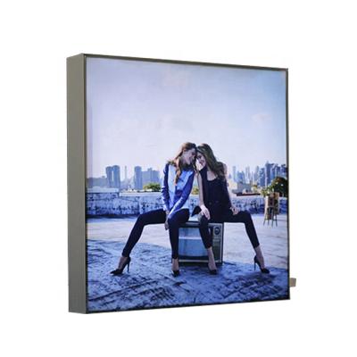 China Unassemble To Board Aluminum Profile Single Backlit Portable Custom Wall Mounted Advertising SEG Light Box for sale