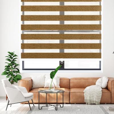 China sunblock two layer funky customised window shade roller made blinds blinds day and night to go for sale