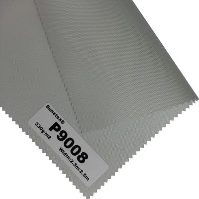 China Custom 100% Polyester Blackout Roller Blinds Fabric Double Face Dip Coating for sale