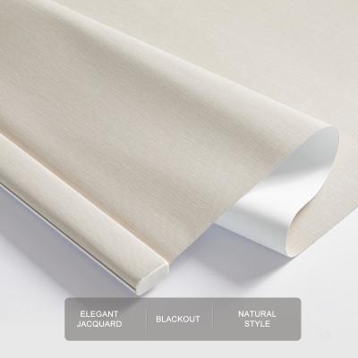 China White Coating Fire Retardant Blackout Windows Roller Blind Fabrics For Hotel for sale