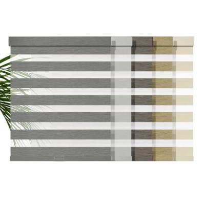 China Polyester-schermvenster Speciale technologie Blackout Zebra Roller Blind Stof Te koop