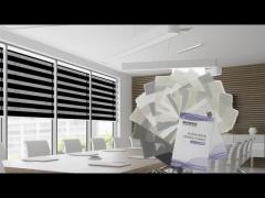 Blackout 100% polyester discount Day and Night automatic roller blinds shades for home decor