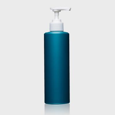 China Personal Care Shampoo Lotion Pump Bottle Packaging 350ml Plastic PET Pump Sprayer Personal Care Blue Hot Stamping Round MSDS Biodegradable for sale