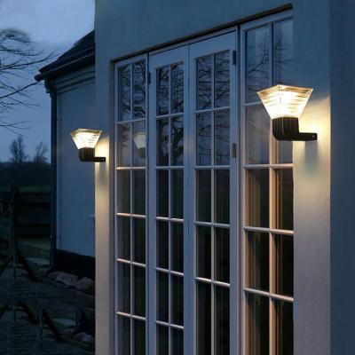 China Garden HK Mistai IP65 Waterproof Solar LED Lights Outdoor Square Solar Wall Light for Garden Patio for sale