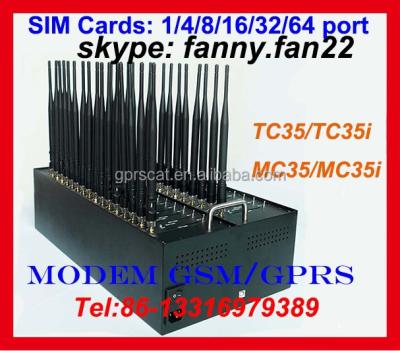 China Internal 32 port sms wireless modem for Siemens MC39I to bulk sms transceivers for sale