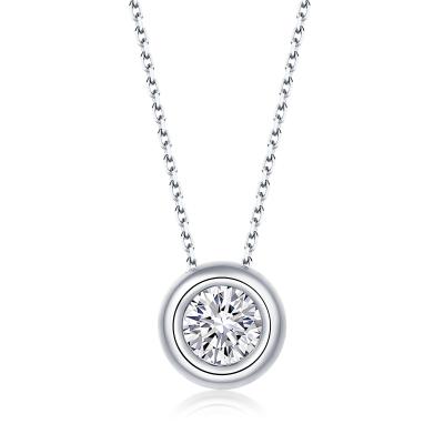 China FASHIONABLE White Gold Plated Custom Made Diamond Pendants for sale