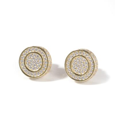 China Trendy Fashion Guaranteed Hypoallergenic All-match Hip Hop Quality S925 Silver S925 Silver Stud Earrings for sale