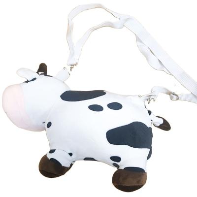 China Fun Cute Super Soft Plush Stuffed Cow Toys Cute Cartoon Animal Dolls Children Kids Scare Plush Toy for sale