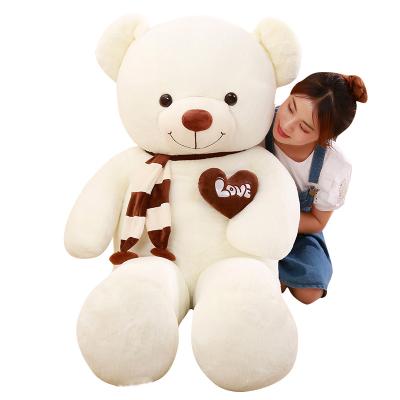 China High Quality Scarf Teddy Bear Plush Toy Super Cute Fun Love Softly Three Color Teddy Bear Plush Doll Giant Teddy Bear Plush Toy for sale