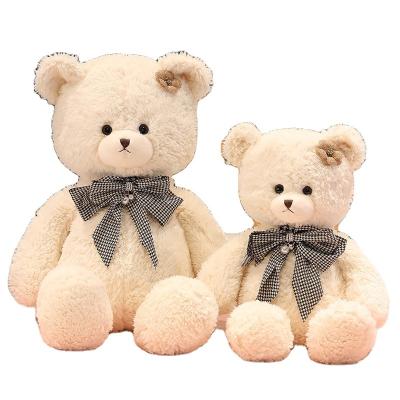 China Online Plush Toy Teddy Bear Huge Bow Tie Teddy Bear Cute Chubby Bowknot Bear Stuffed Animal Cute Fun for sale