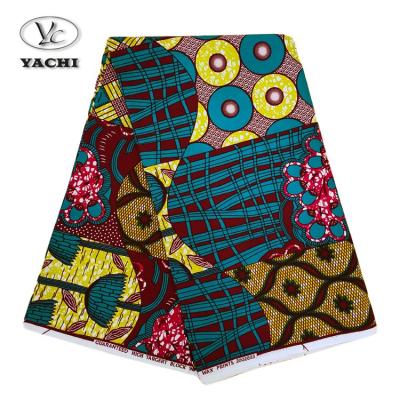 China Wholesale High Quality African Waxed Cotton Fabric Shrink-Resistant African Wax Print Fabric for sale