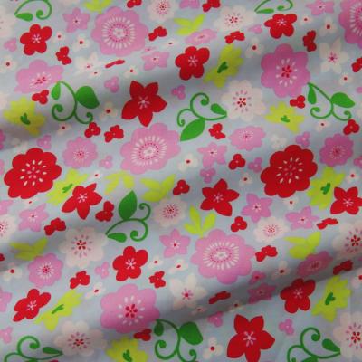 China New Design Hot Selling Custom Printed Cotton Fabric Online Printing Fabric With Flowers for sale