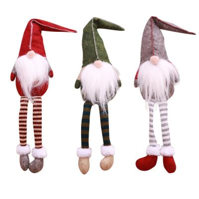 China Tomte Dolls Christmas Desk Ornament Long Leg Gnome Plush Doll Swedish Handmade Home Decor Collectible Dolls HW1066 for sale