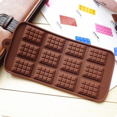 China Sustainable DIY Home Kitchen Dining Bake Ware Silicone Waffle Mold Pudding Chocolate Baking Mold for sale