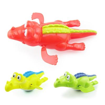 China Educational Toys Baby Wind Up Bath Toys Cogs Crocodile Chain Toy For Baby Kids Bath Playing Toy Educational Puzzle Gift Random color for sale