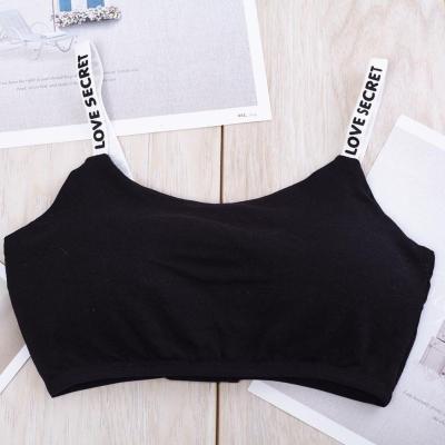 China Casual Lift Up Anti-Static Letter Bra Top Running Fitness Yoga Bra Underwear Cotton Tops For Women Gym Wear Solid Letter Print Bra for sale