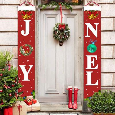 China New Year Christmas Decorations Banners Merry Christmas Decor Banners Outdoor Indoor Porch Sign Hanging For Wall Door Home Holiday Party for sale