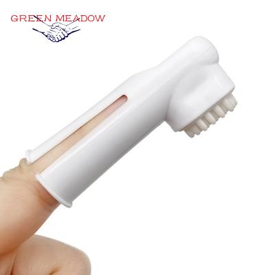 China Hot Selling Cute Viable Viable Dog Toothbrush For Kids Silicone Baby Toothbrush Teether Toy for sale