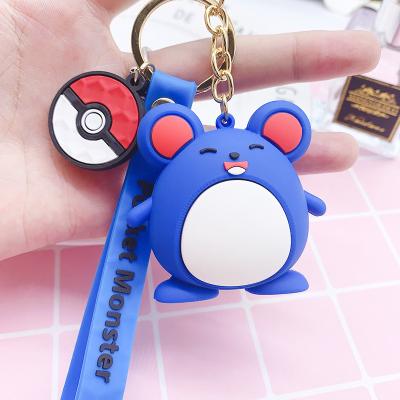 China Mini Mini Silicone 3D Trigger Key Chain Rings PVC Custom Key Chain for sale