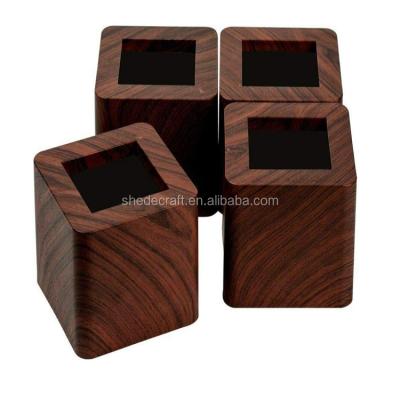 China Best selling heavy duty grain bed furniture sofa chair table wood risers 3 inch Te koop