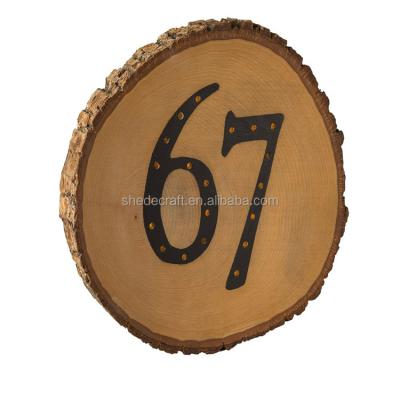 Κίνα round thick woodburning home rustic weddings wood cake stand προς πώληση